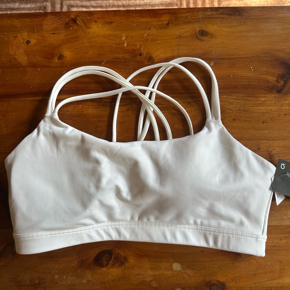 NWT GAP White Multi-Strap Sports Bralette Sz Medium